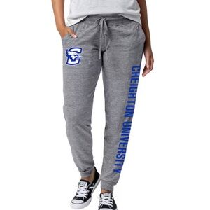 NWT Small League 91 Creighton University Blue Jays Gray Intramural Joggers Pants
